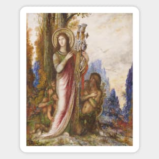 Poet And Satyrs by Gustave Moreau Magnet